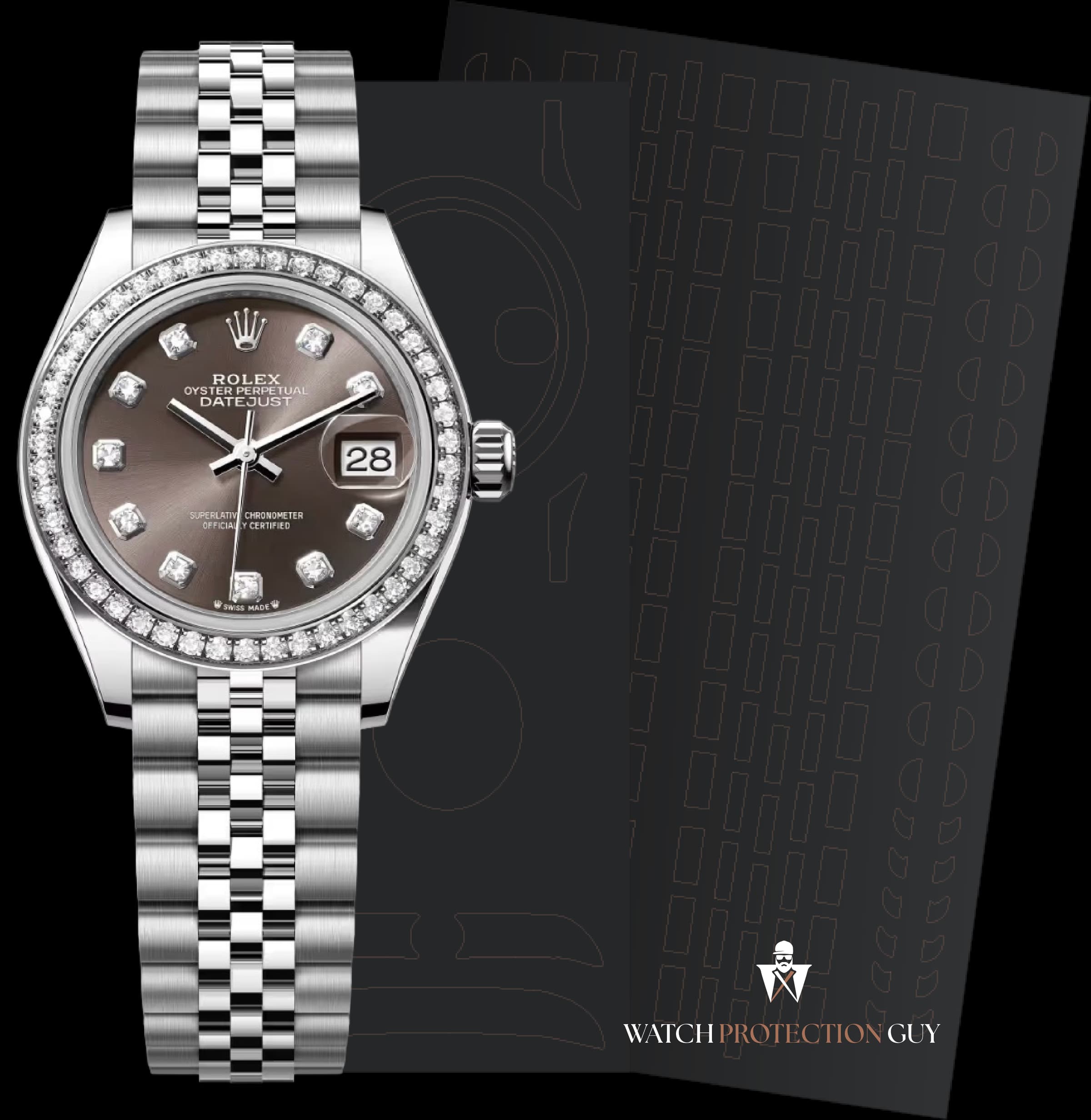 Rolex Lady-Datejust 28 279384RBR, protection film kit