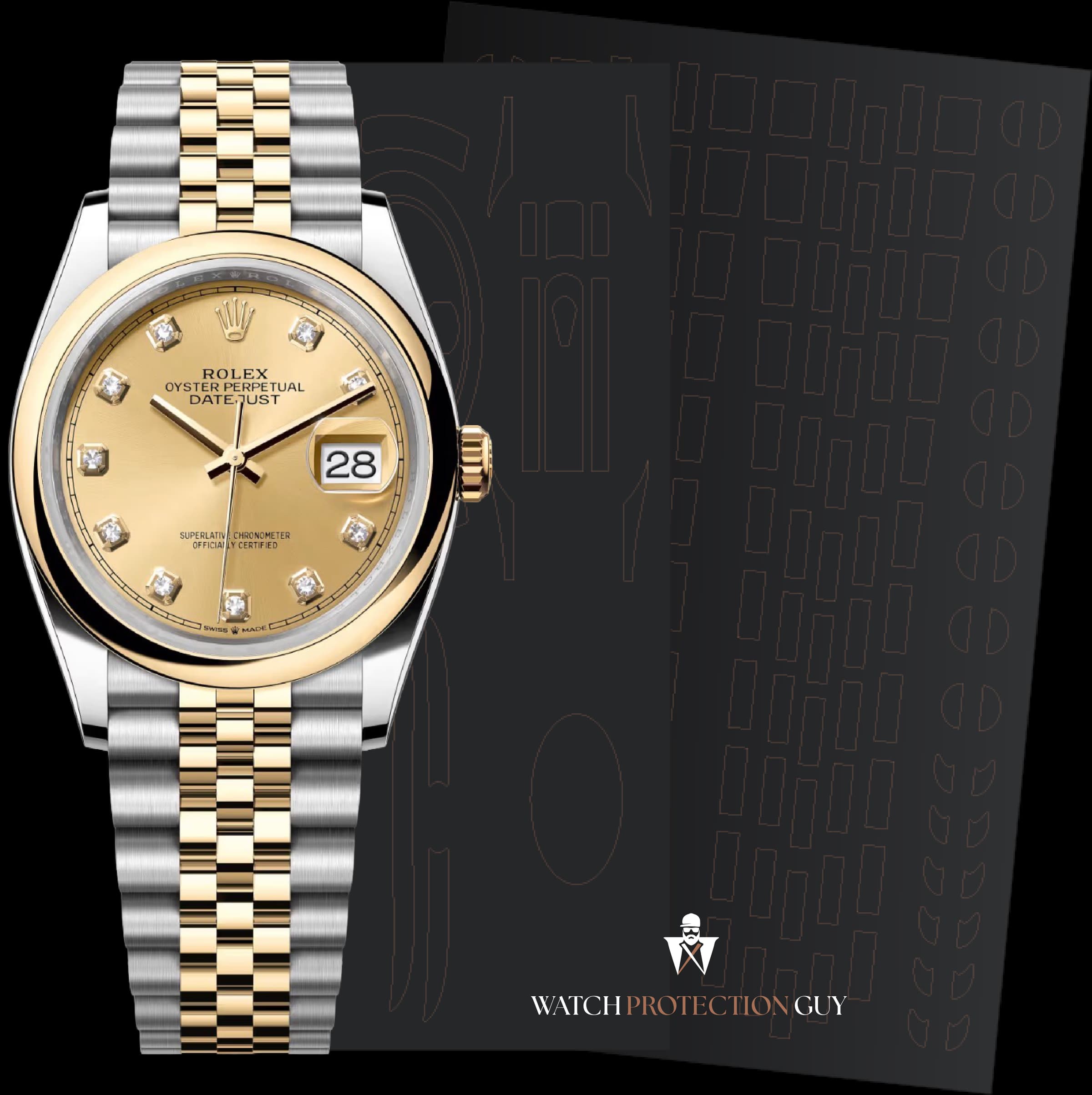 Rolex Datejust 36 126203, protection film kit