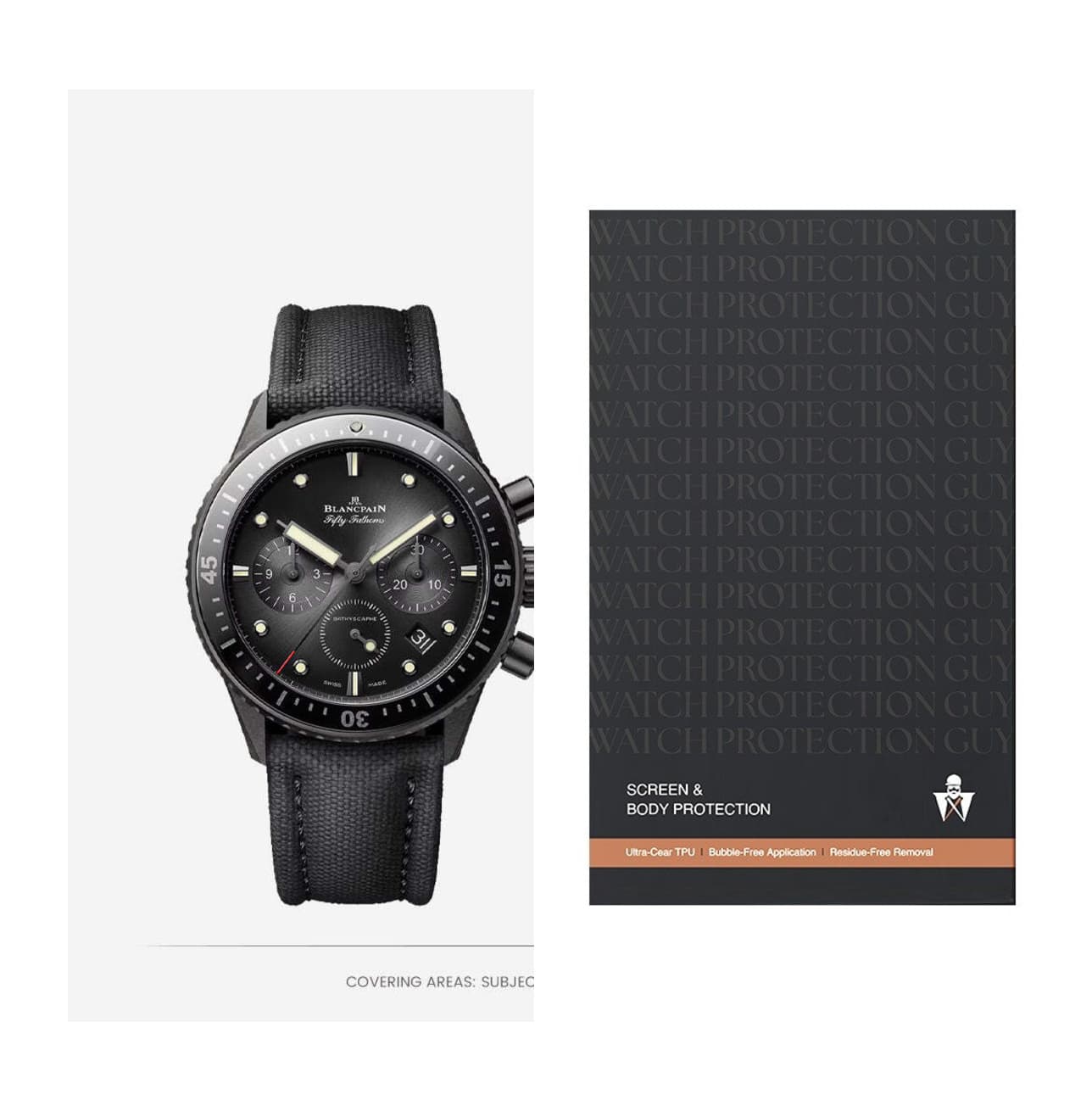 Blancpain Fifty Fathoms 5200-0130-B52A, protection film kit
