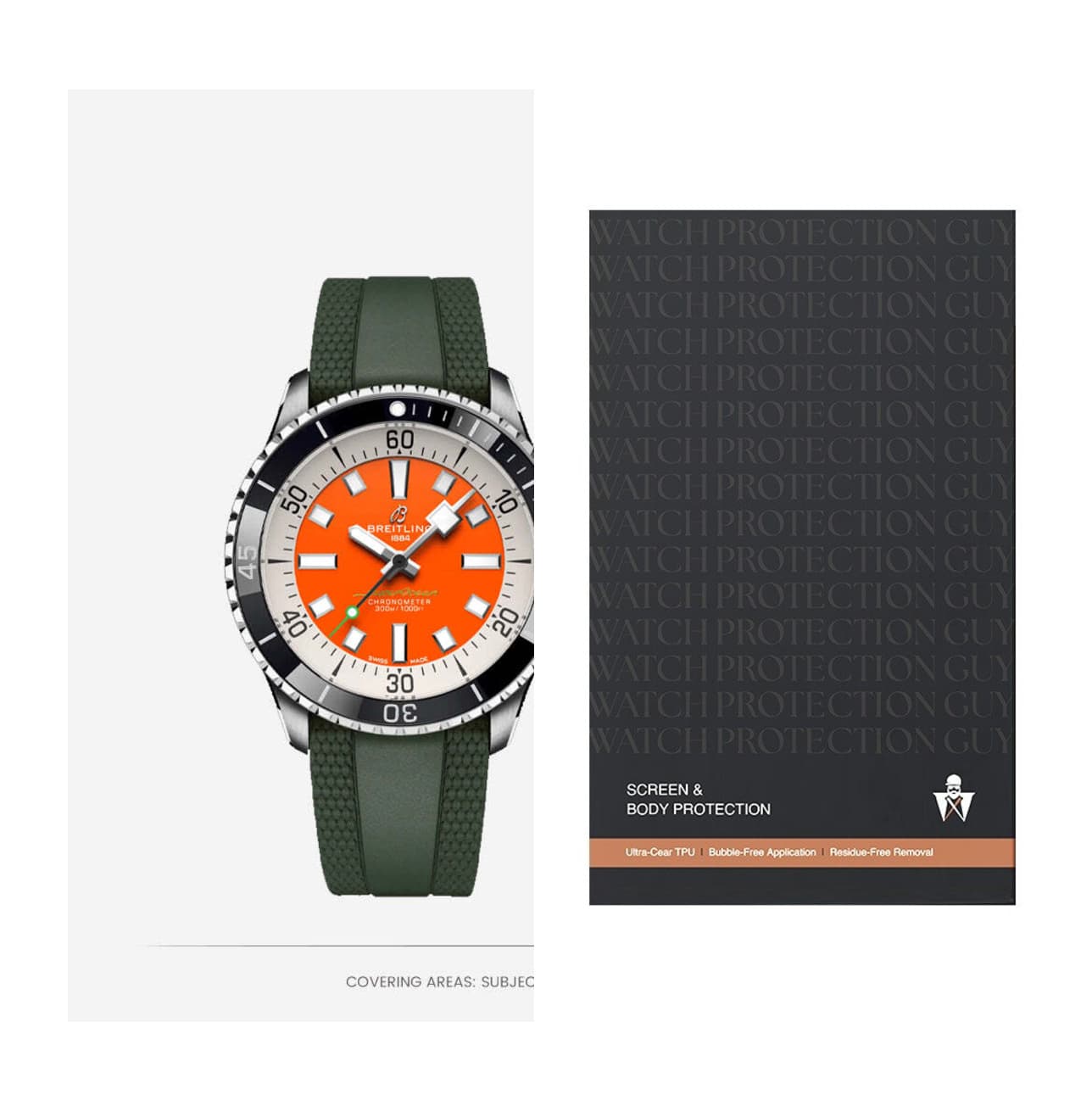 Breitling Superocean 42 A173751A1O1S1, protection film kit