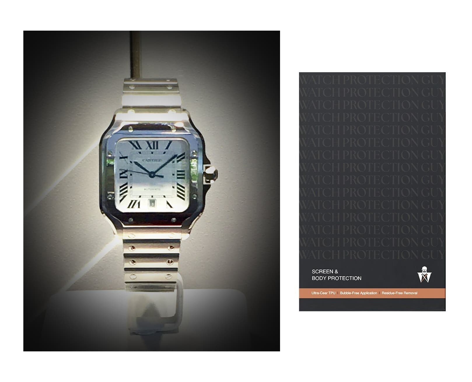 Cartier Santos Large WSSA0018, protection film kit