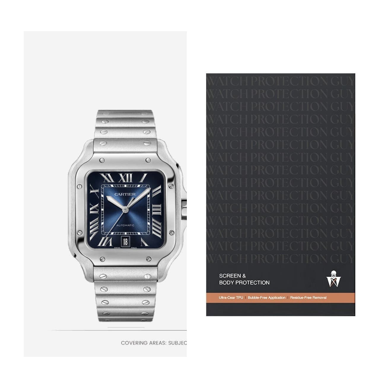 Cartier Santos de Cartier 35.1 WSSA0063 , protection film kit