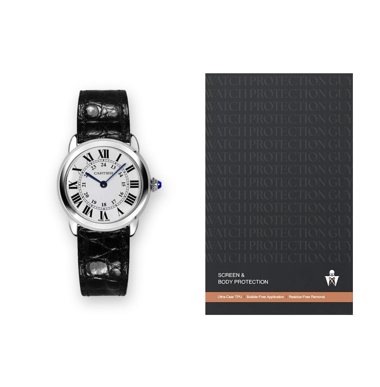 Cartier Ronde de Cartier 29.5 W6700155, protection film kit