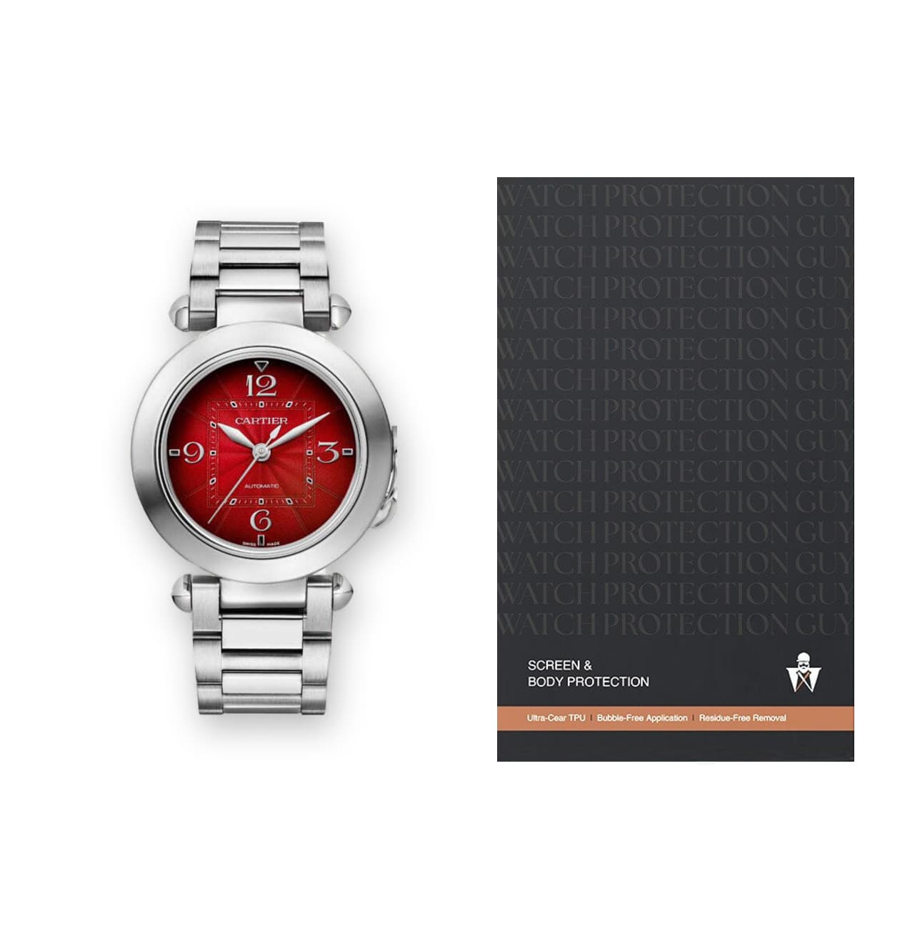 Cartier Pasha de Cartier 35 WSPA0031 , protection film kit