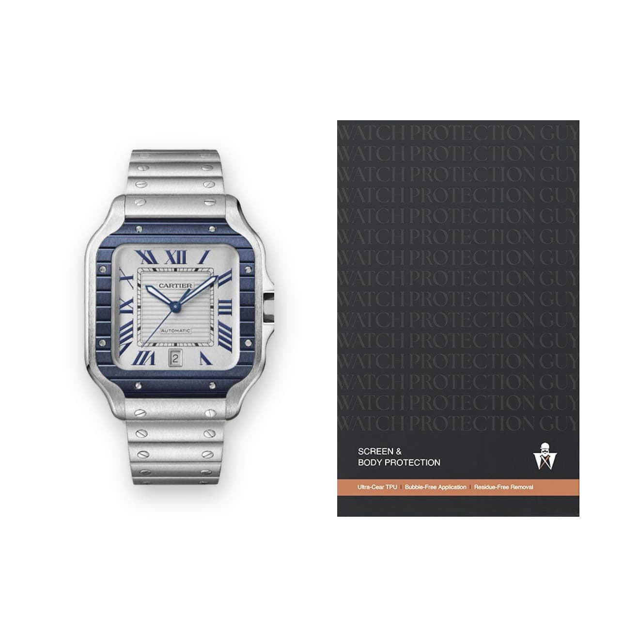 Cartier Santos de Cartier 39.8 WSSA0047 , protection film kit