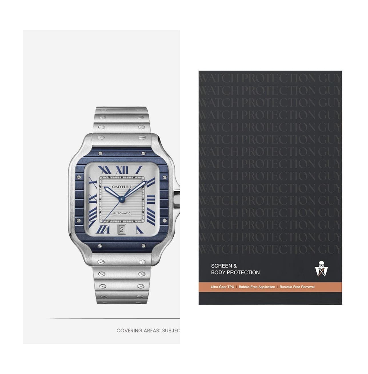 Cartier Santos de Cartier 39.8 WSSA0047 , protection film kit
