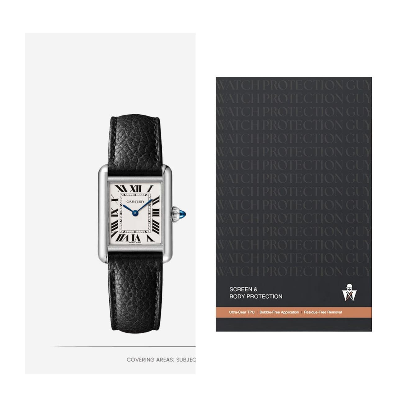 Cartier Tank Must 29.5×22 WSTA0042 , protection film kit