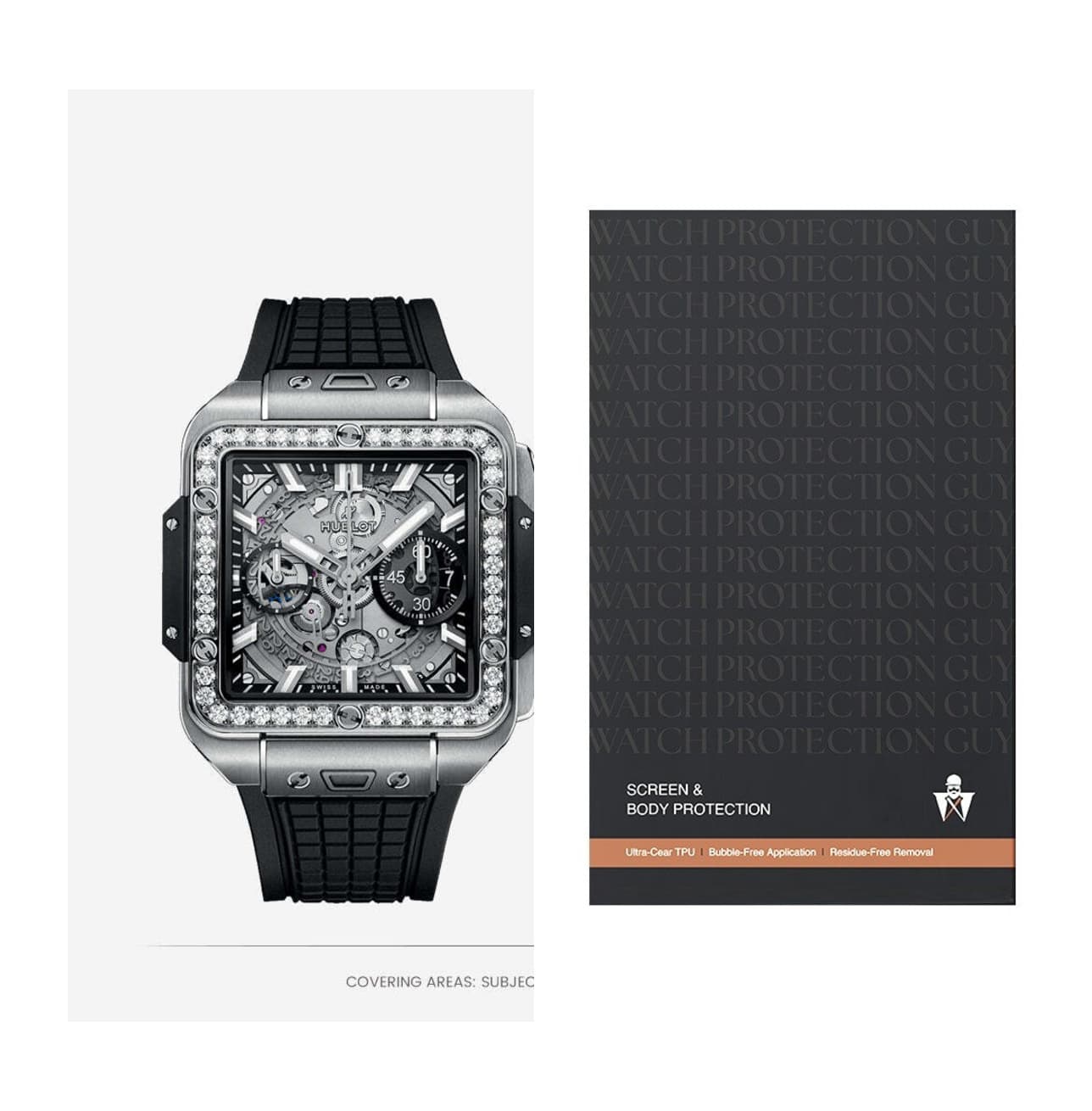 Hublot Square Bang Unico 42 821.NX.0170.RX.1204, protection film kit