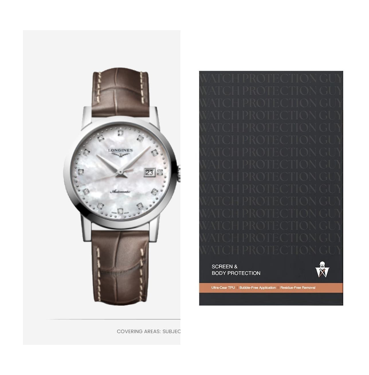 Longines Master Collection 30 L4. 325.4.87.2, protection film kit