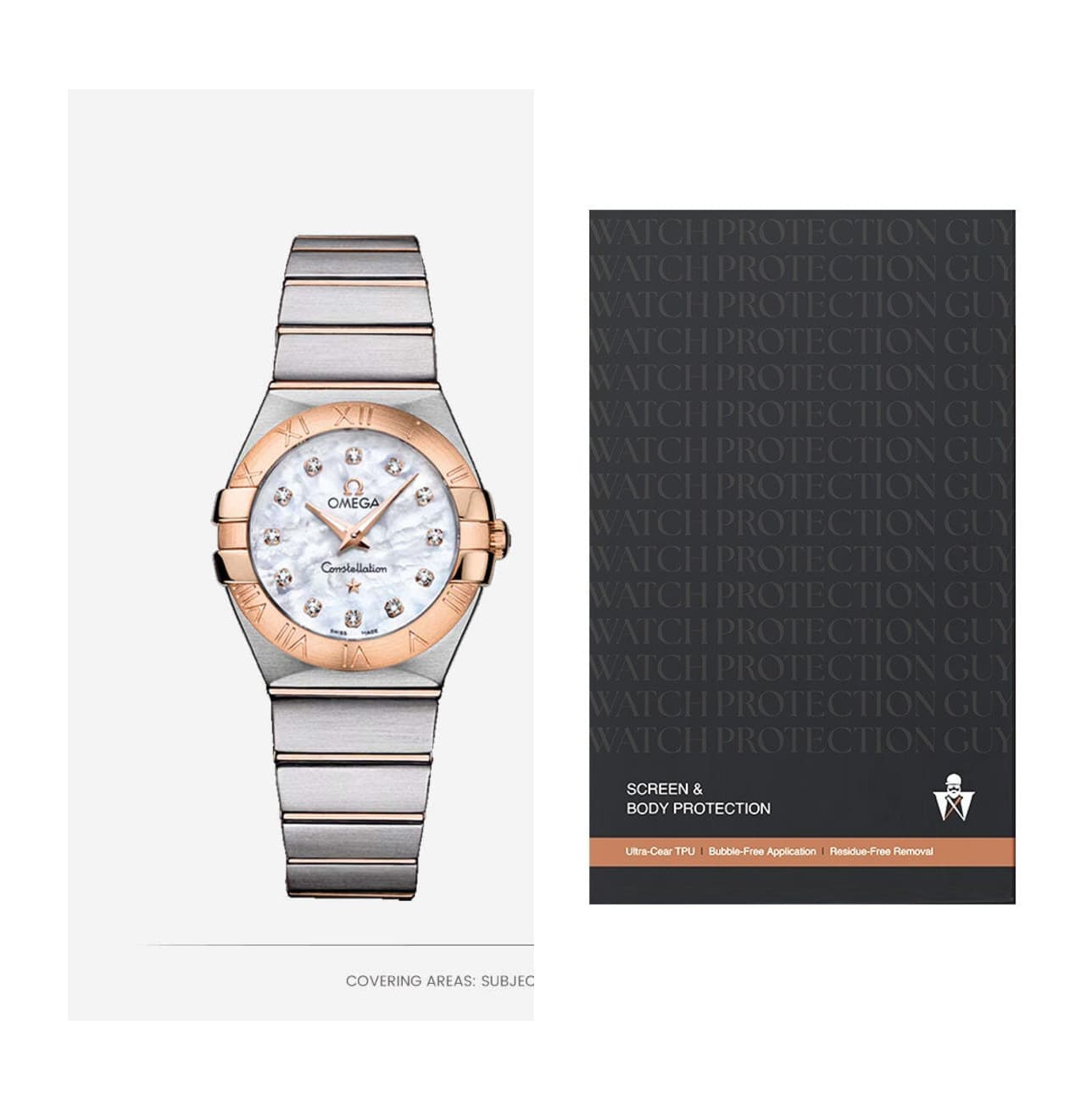 Omega Constellation 27 123.20.27.60.55.001, protection film kit