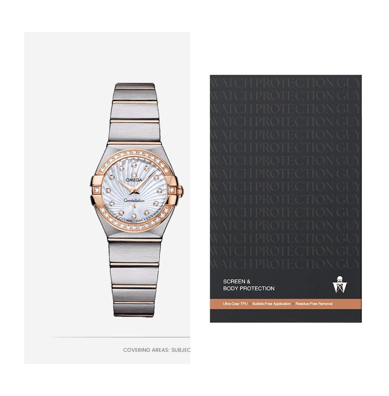 Omega Constellation 24 123.25.24.60.55.002, protection film kit