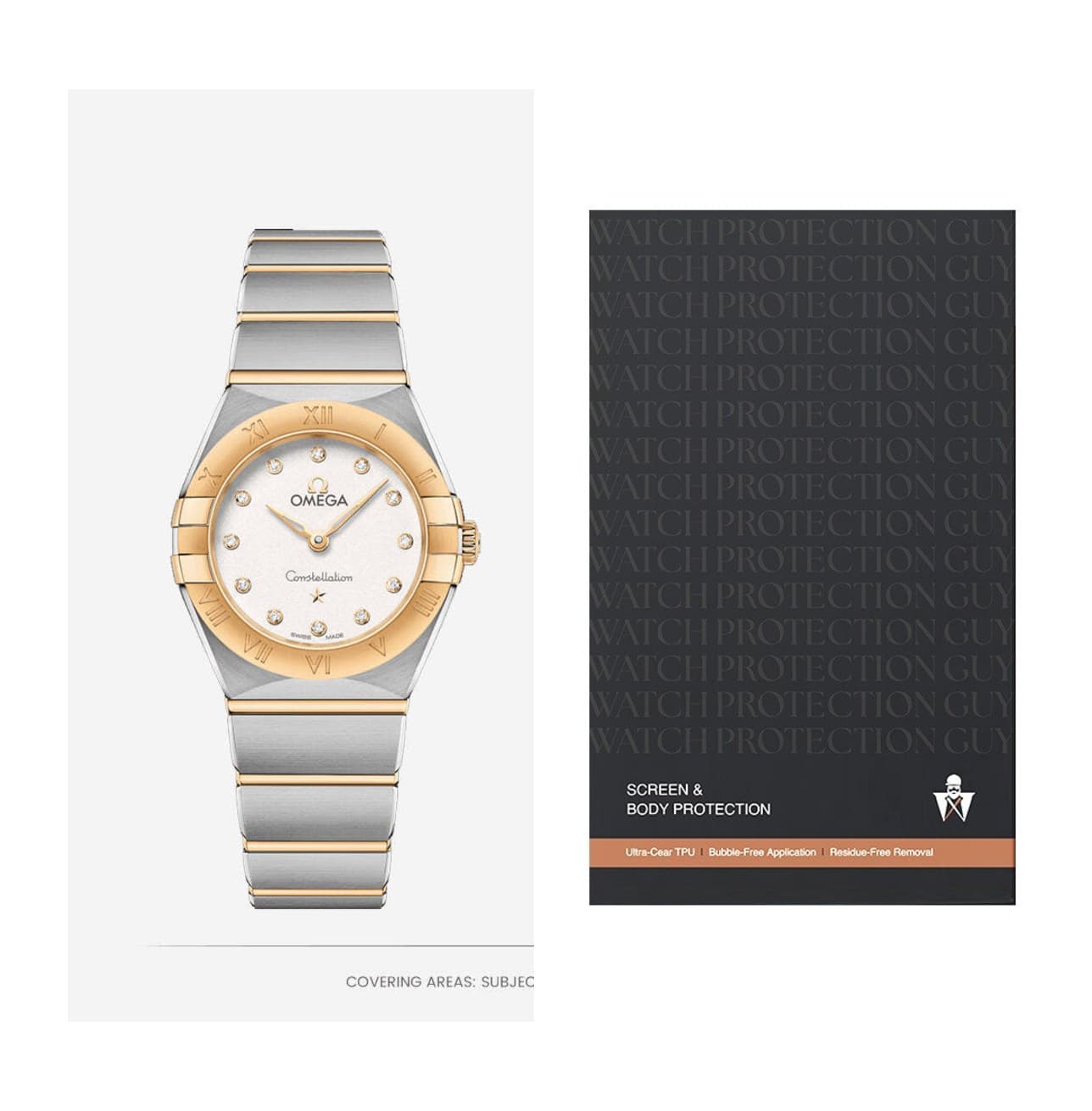 Omega Constellation 25 131.20.25.60.52.002, protection film kit