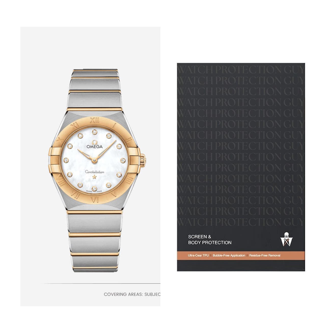 Omega Constellation 28 131.20.28.60.55.002, protection film kit