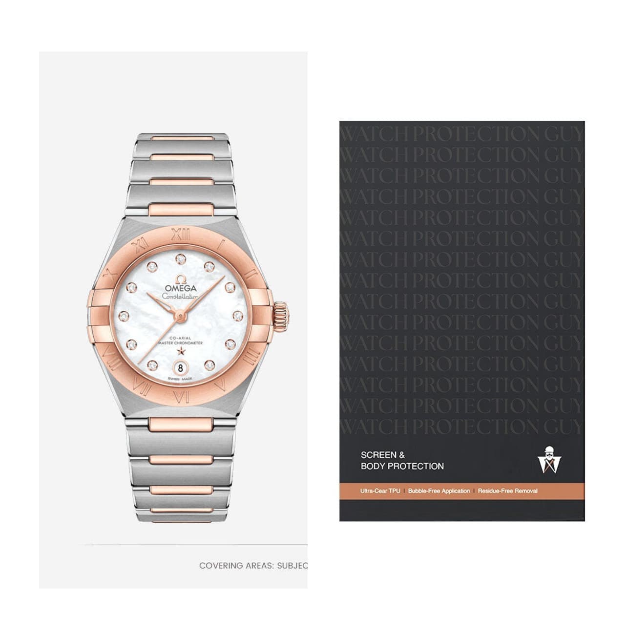 Omega Constellation 29 131.20.29.20.55.001, protection film kit