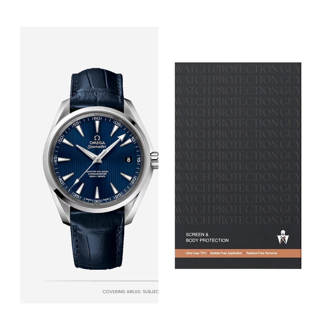 Omega Seamaster 41.5 231.13.42.21.03.001, protection film kit