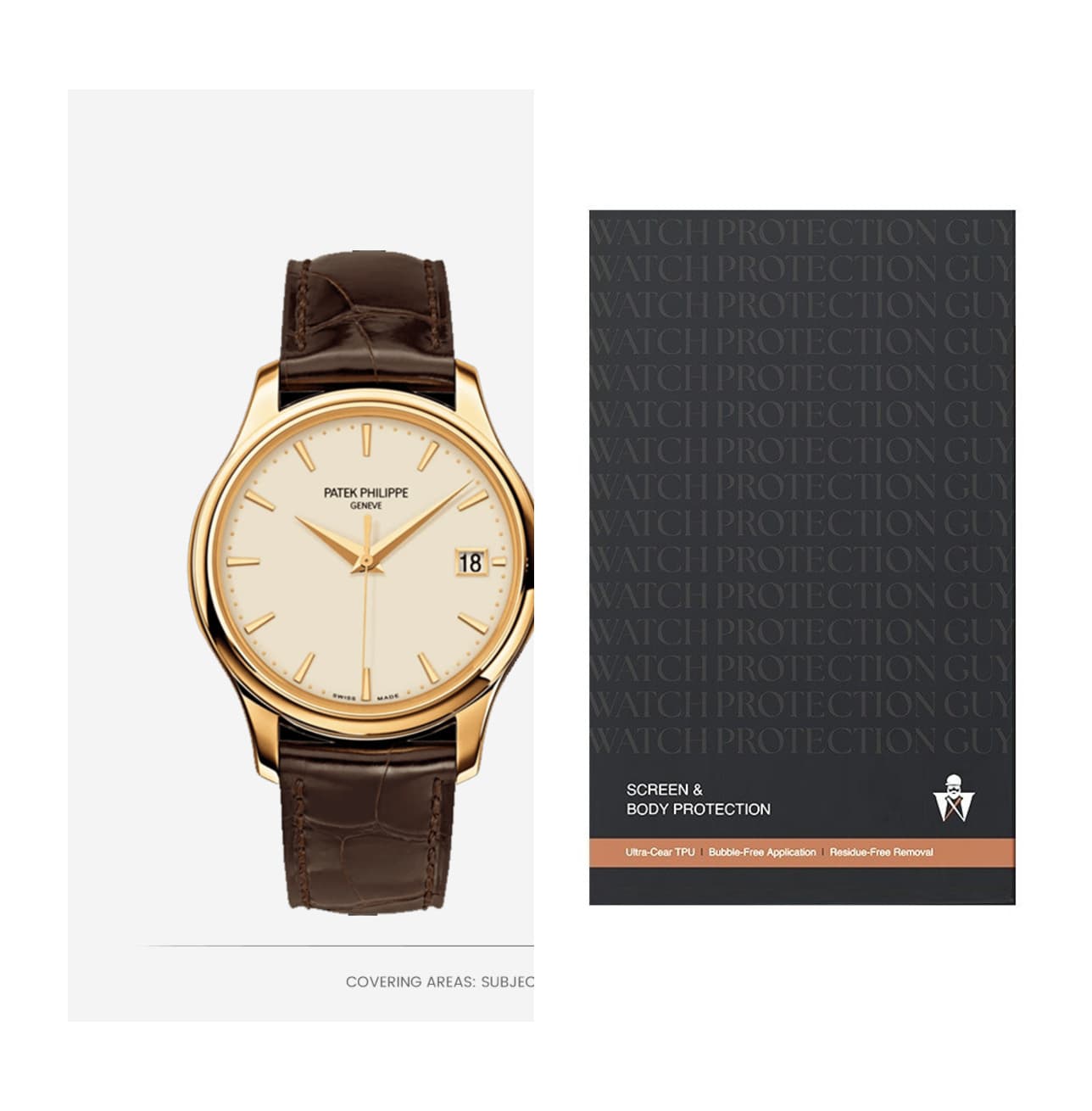 Patek Philippe Calatrava 35.2 5227J-001, protection film kit