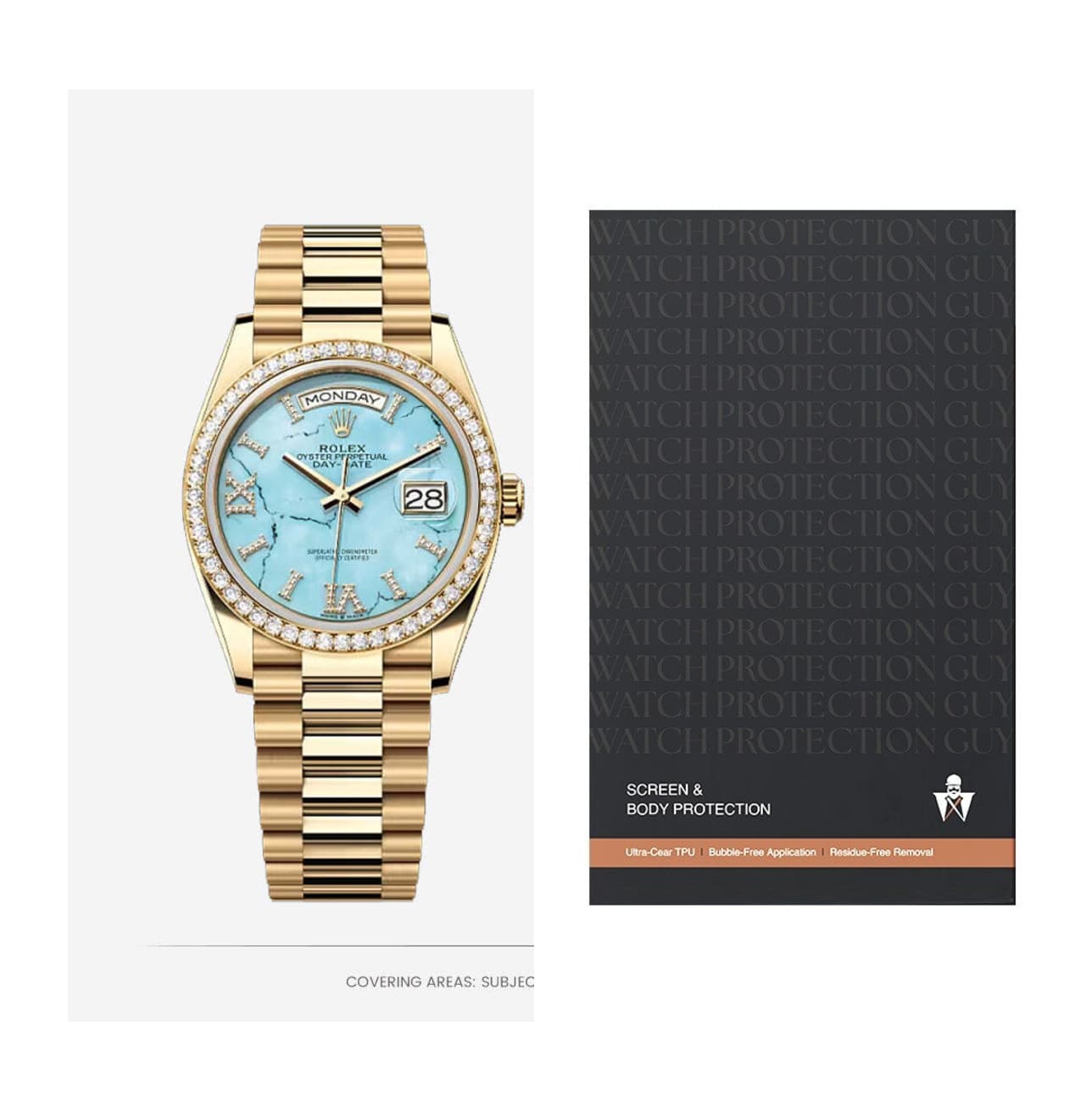 Rolex Day-Date 36 128348, protection film kit