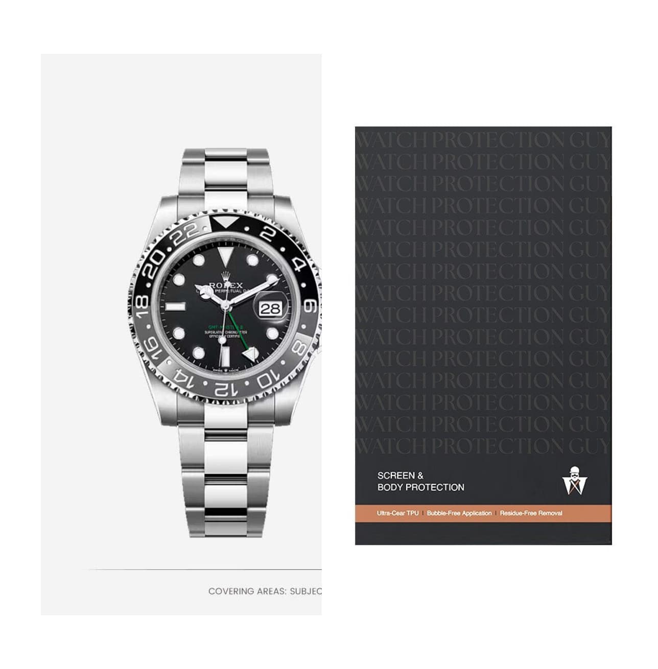 Rolex GMT-Master II 40 126710GRNR-0004, protection film kit