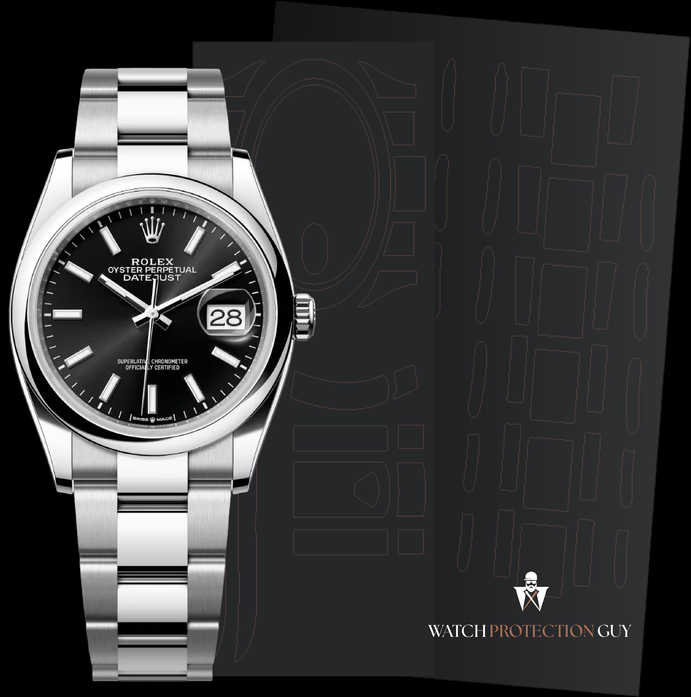 Rolex Datejust 36 126200, protection film kit