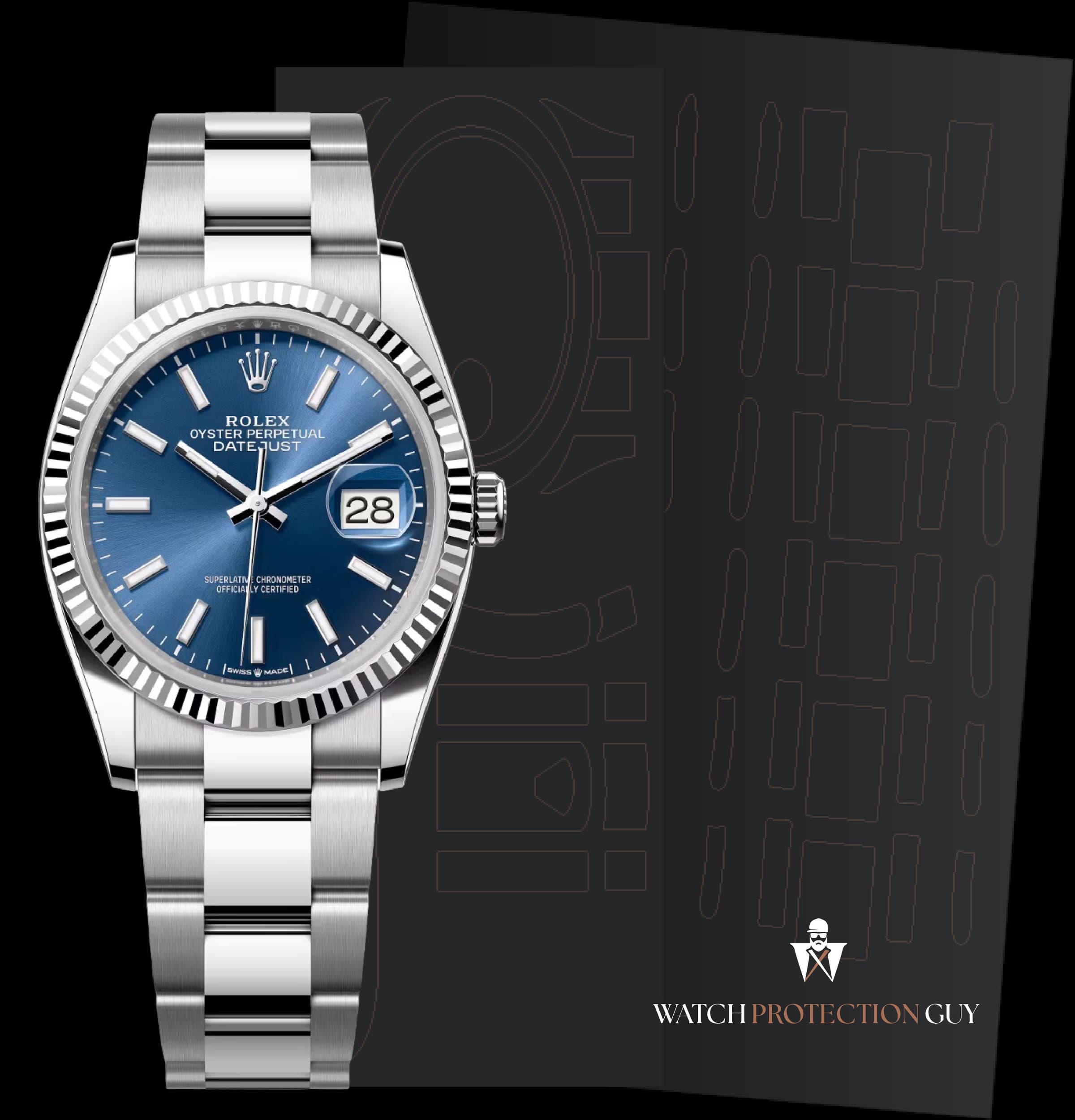 Rolex Datejust 36 126234, protection film kit