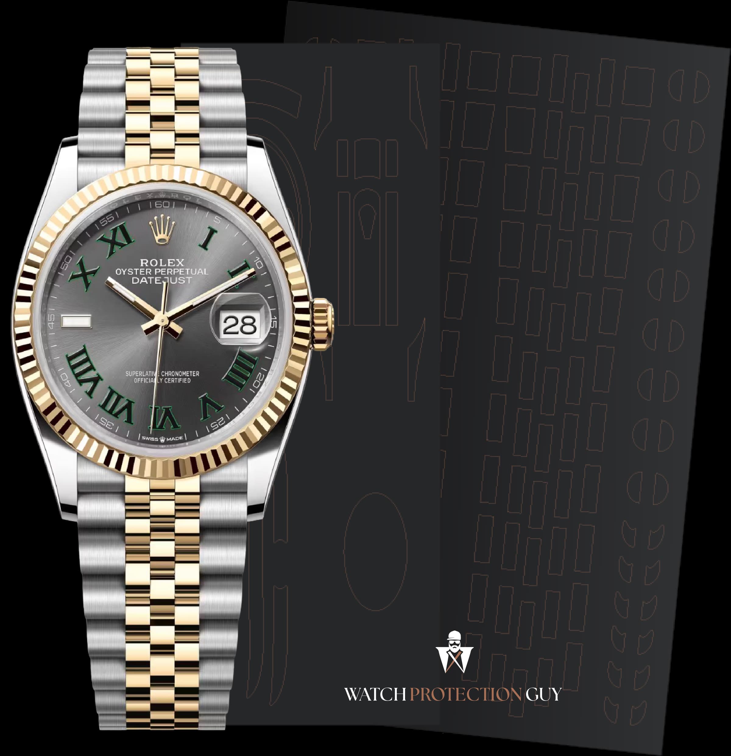 Rolex Datejust 36 126233, protection film kit