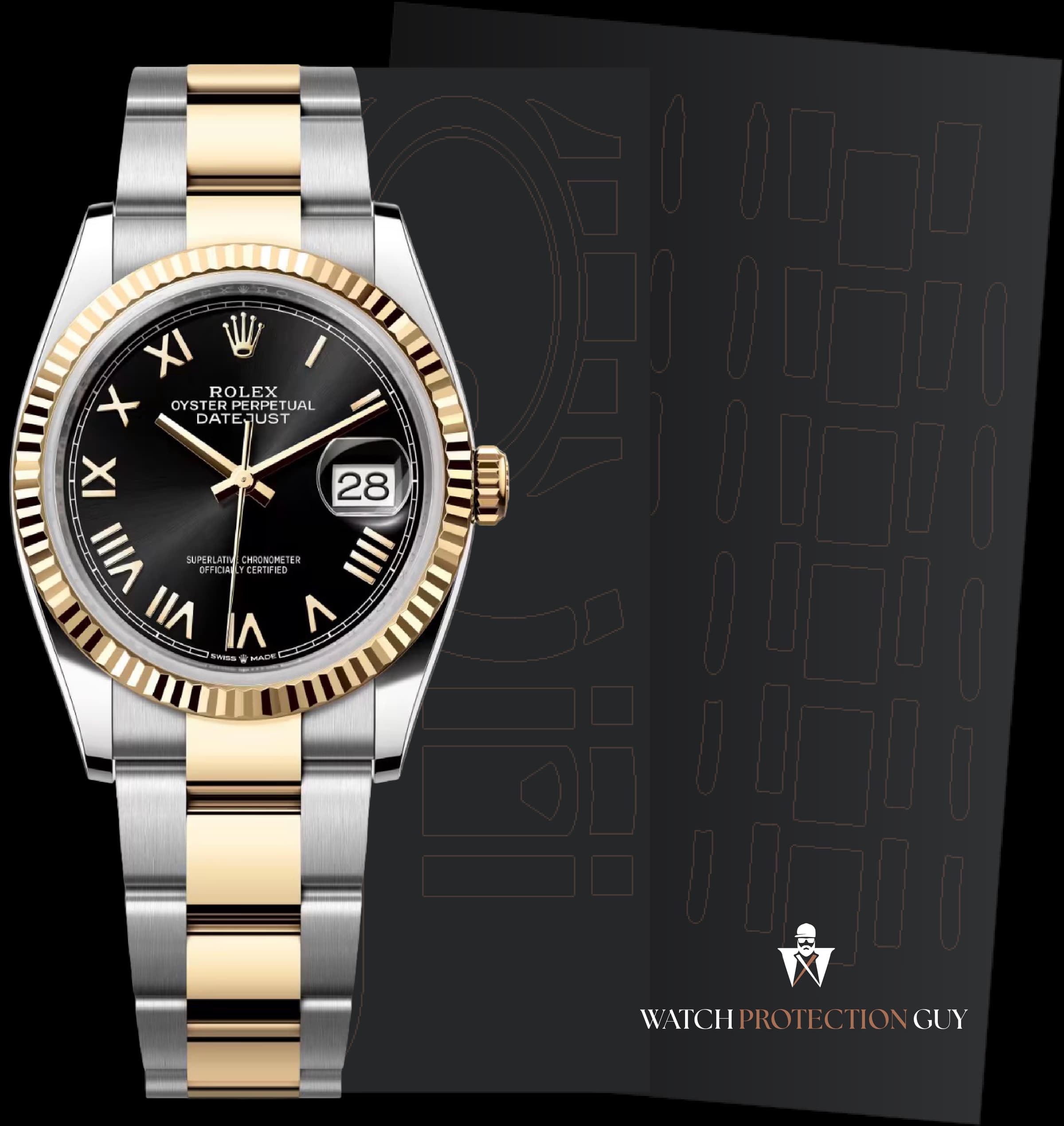Rolex Datejust 36 126233, protection film kit
