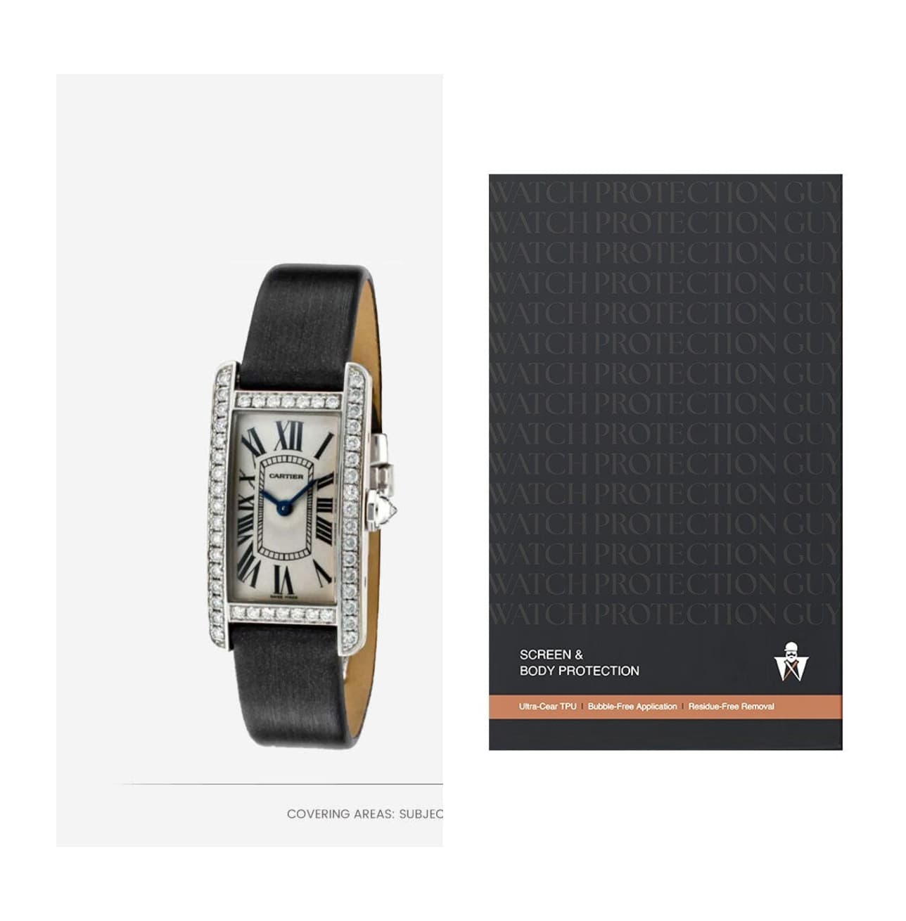 Cartier Tank 34.8×19 WB707331, protection film kit