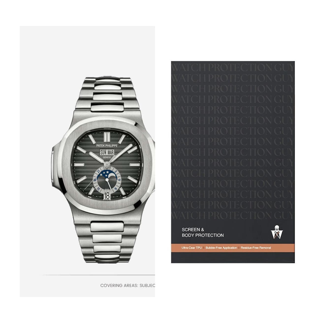 Patek Philippe Nautilus 40.5 5726/1A-001, protection film kit