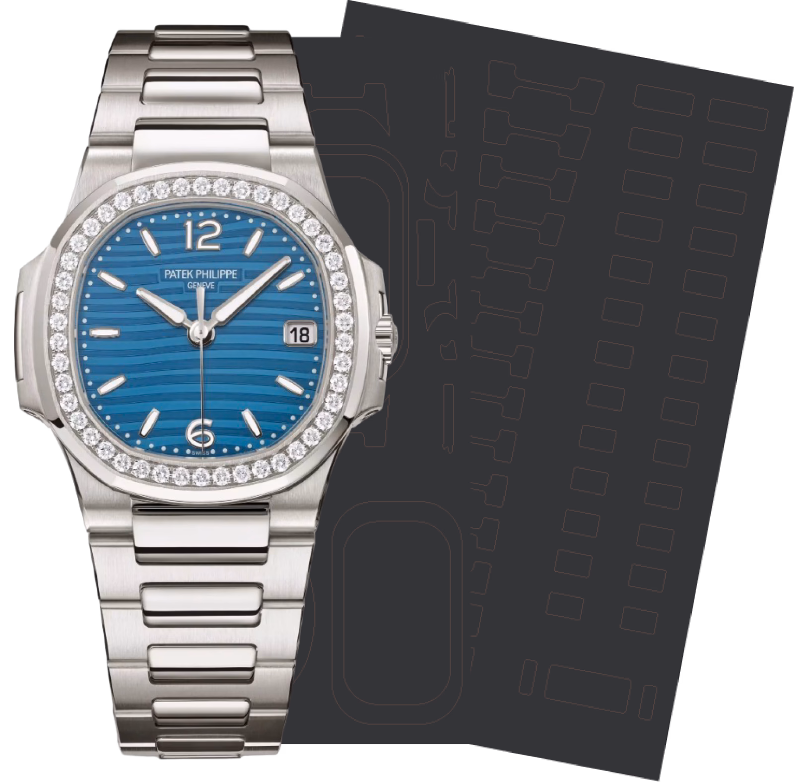Patek Philippe DATE. CENTRAL SECONDS 7010/1G-013