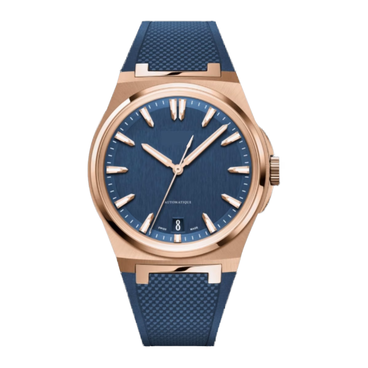 Czapek & Cie Antarctique Mount Erebus Deep Blue Rose Gold And Rubber 40.5 MM