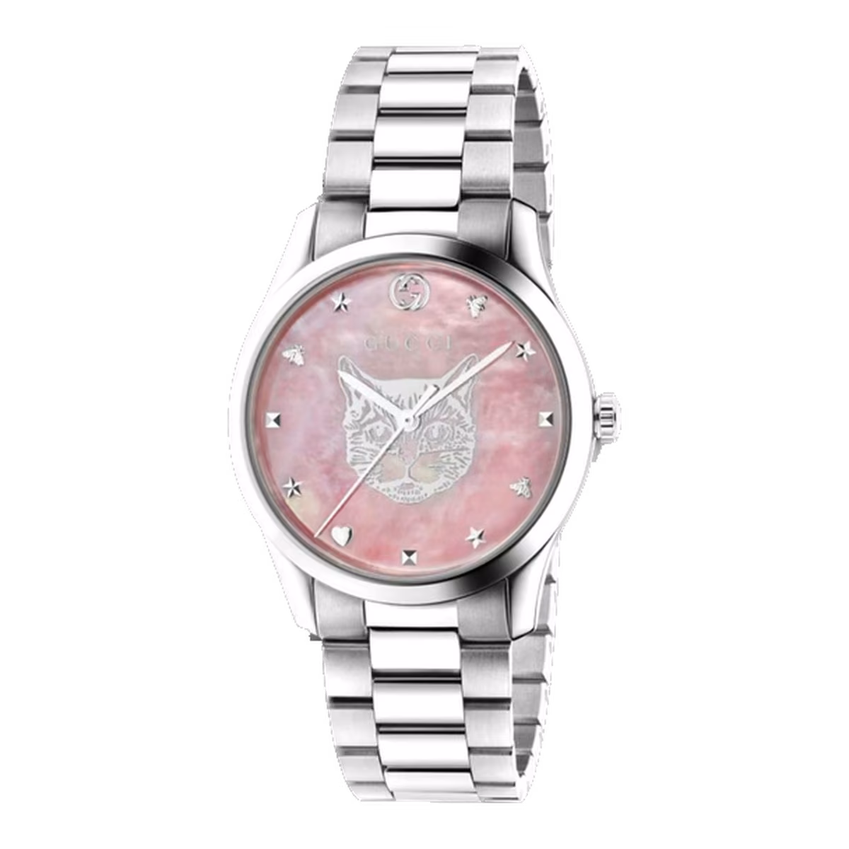 Gucci G Timeless Mystic Cat Pink Dial 38MM