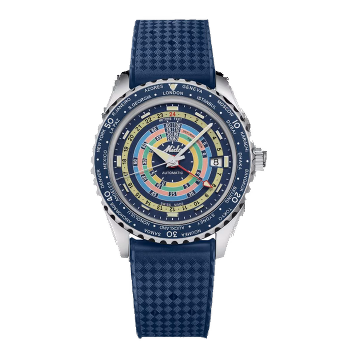 Mido Oceaan Star Decompression Worldtimer 40.5MM M0268291704100