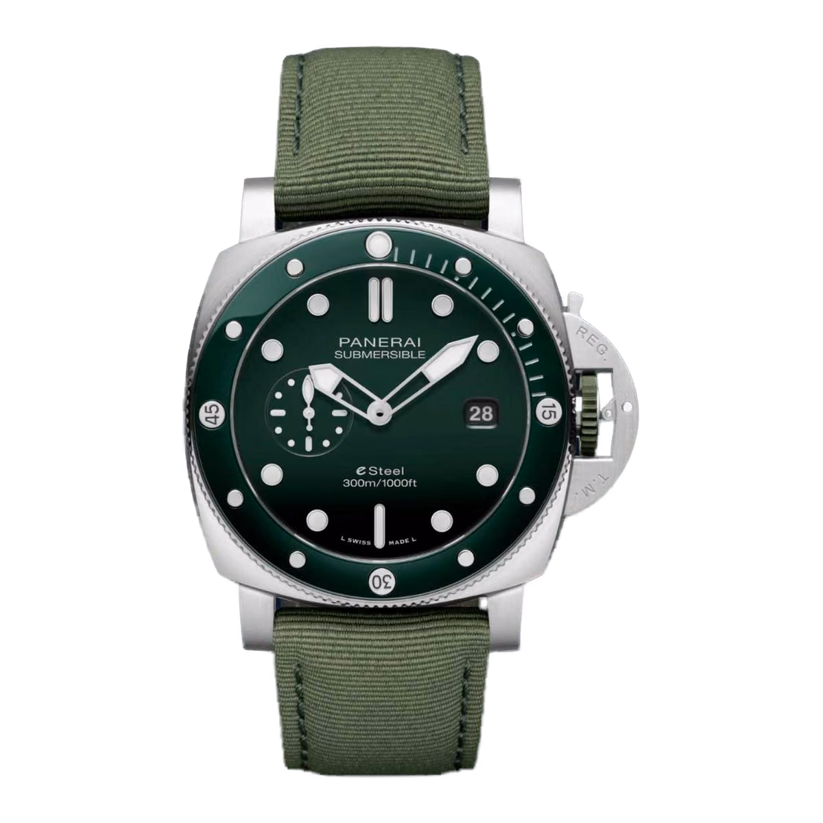 Panerai Submersible QuarantaQuattro ESteel Verde Smeraldo 44mm PAM0128