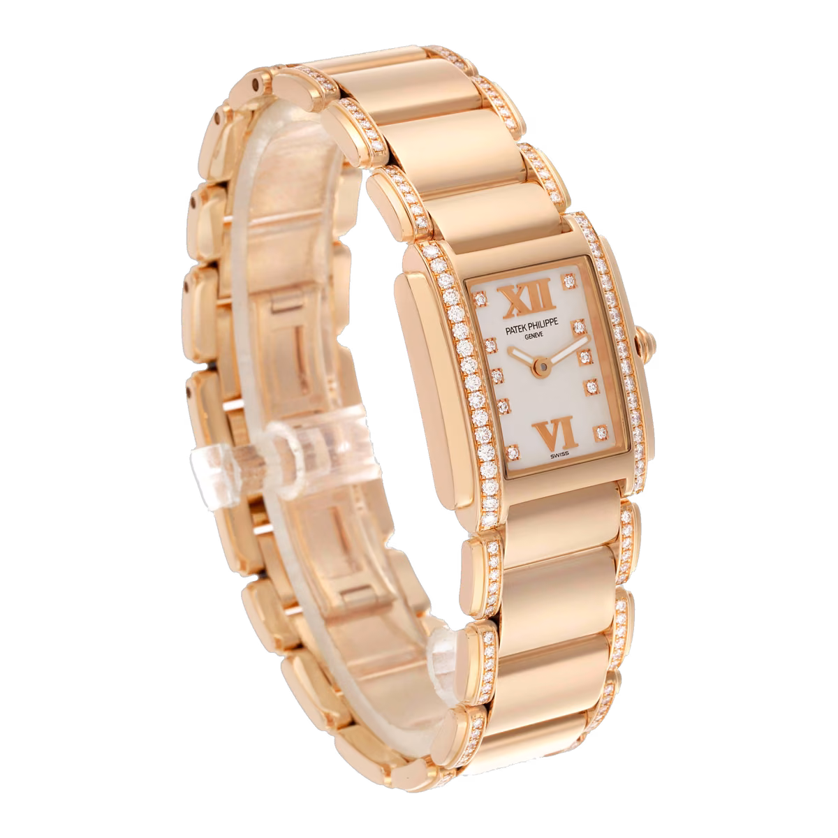 Patek Philippe Twenty-4 Small RoseGolddiamond22X26.3MM 4908-30R-011