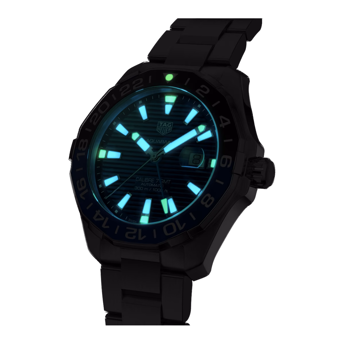 TAG Heuer AQUARACER CALIBRE 7 GMT AUTOMATIC 43MM WAY201T.BA0927