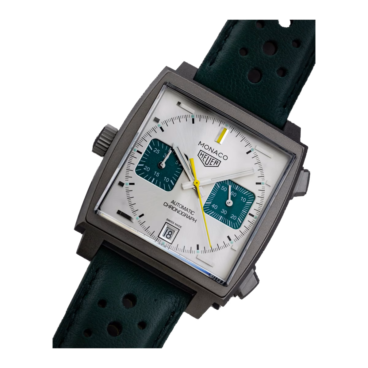 TAG Heuer Monaco chronograph Racing Green 39MM CAW218E.FC6565