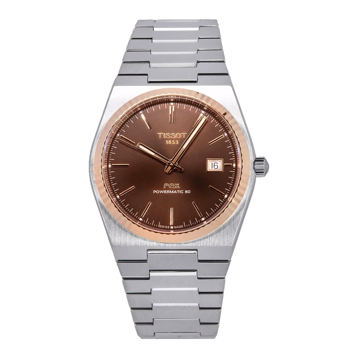 Tissot PRXPowermatic 80 Steel 18 KGold Bezel 40 MM